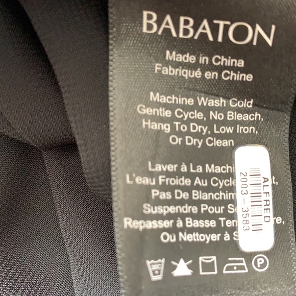 Babaton Printed Black Dress - size M - Picture 5 of 8